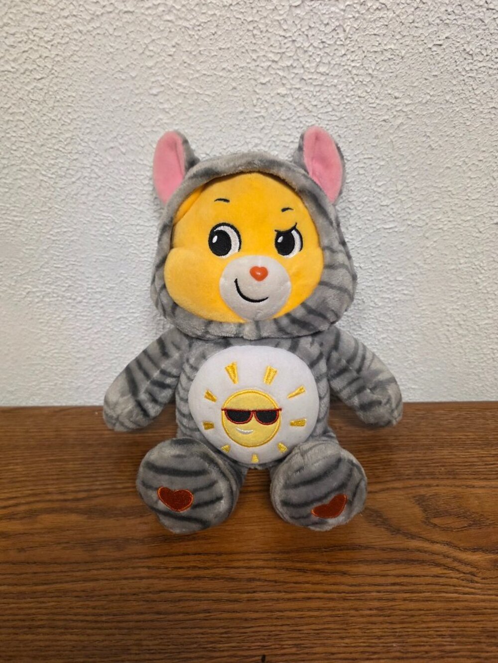Plush Care Bears Funshine Bear Dressed in Puppy Mascot Outfit 12" Stuffed Animal